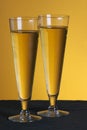 Pilsner glasses Royalty Free Stock Photo