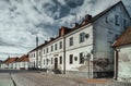 pilsudskiego street in tykocin, podlasie, poland