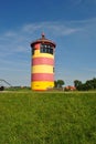 Pilsum lighthouse in Krummhorn, Germany Royalty Free Stock Photo