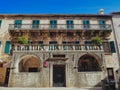 Pima Palace and Flour Square , Kotor , Montenegro Royalty Free Stock Photo