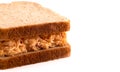 Pimento Cheese Sandwich Isolated on a White Background Royalty Free Stock Photo