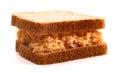 Pimento Cheese Sandwich Isolated on a White Background Royalty Free Stock Photo