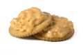 Pimento Cheese spread on crackers Royalty Free Stock Photo