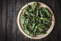 Pimientos padron grilled green peppers spanish tapas snack