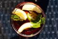 Pimms top view Royalty Free Stock Photo