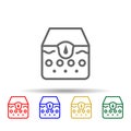 Pimple, skin multi color icon. Simple thin line, outline vector of sheep icons for ui and ux, website or mobile application