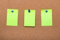 Pin board texture for background, corolful pins and sticky notes Royalty Free Stock Photo