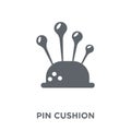 Pin cushion icon from collection. Royalty Free Stock Photo