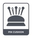 pin cushion icon in trendy design style. pin cushion icon isolated on white background. pin cushion vector icon simple and modern Royalty Free Stock Photo