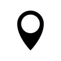 Pin drop icon, geolocation sign, location symbol