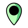 Pin drop icon. pin point icon. geolocation sign or symbol. location icon