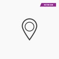 Location, direction pin icon.