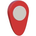 Pin icon isolate Royalty Free Stock Photo