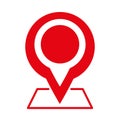 pin icon location illustration