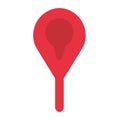 pin icon location on white backgroound Royalty Free Stock Photo