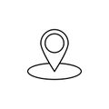 pin, location, direction, drone icon
