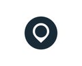 Pin Location Icon Vector Logo Template Illustration Design Royalty Free Stock Photo