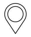 pin location isolated icon design