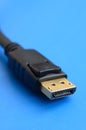 20-pin male DisplayPort gold plated connector for a flawless con Royalty Free Stock Photo