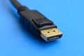 20-pin male DisplayPort gold plated connector for a flawless con Royalty Free Stock Photo