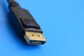 20-pin male DisplayPort gold plated connector for a flawless con Royalty Free Stock Photo