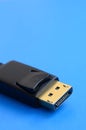 20-pin male DisplayPort gold plated connector for a flawless con Royalty Free Stock Photo