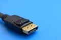 20-pin male DisplayPort gold plated connector for a flawless con Royalty Free Stock Photo