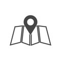 Pin map icon, Map pointer vector icon Royalty Free Stock Photo