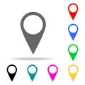 pin on the map icons. Elements of human web colored icons. Premium quality graphic design icon. Simple icon for websites, web desi