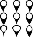 Pin map marker pointer icon