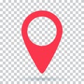 Pin map navigation localization icon image Royalty Free Stock Photo