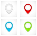 Pin map paper icon pointer Royalty Free Stock Photo
