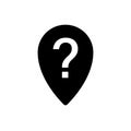 Pin question icon symbol simple desiggn