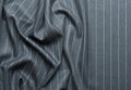 Pin striped suit with creases Royalty Free Stock Photo