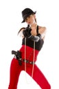 Pin up Gangster With Gun