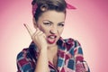 Pin up girl Royalty Free Stock Photo