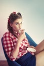 Pin-up girl Royalty Free Stock Photo