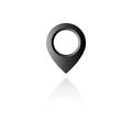 Location maps pin icon vector, Location pin, Drop pin, GPS, Vector Illustration