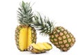 Pinapple on white background Royalty Free Stock Photo