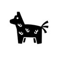 Pinata donkey silhouette icon