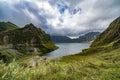 Pinatubo volcano crater in Pampanga, Philippines. Royalty Free Stock Photo