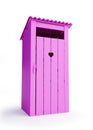 Pinc wood biotoilet (Rural Glamour) Royalty Free Stock Photo