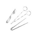 Pincer And Scalpel Knife Surgeon Tools, Part Of Doctor Of Medicine Equipment Set Isolated Object