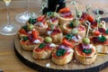 Pinchos, tapas, spanish canapes, party finger food