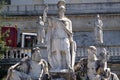 Pincio Terrace, goddess Roma between Tiber and Aniene, Piazza del Popolo in Rome Royalty Free Stock Photo