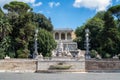 The Pincio Terrace viewpoint from Piazza del Popolo