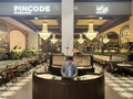 Pincode Restaurant by Chef Kunal Kapur at Dubai Hills Mall in the UAE. Royalty Free Stock Photo