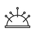 Pincushion Icon Image.