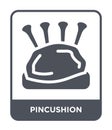 pincushion icon in trendy design style. pincushion icon isolated on white background. pincushion vector icon simple and modern