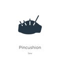 Pincushion icon vector. Trendy flat pincushion icon from sew collection isolated on white background. Vector illustration can be